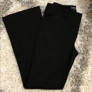 Express Columnist Black Slim Flare Dress Pants 2